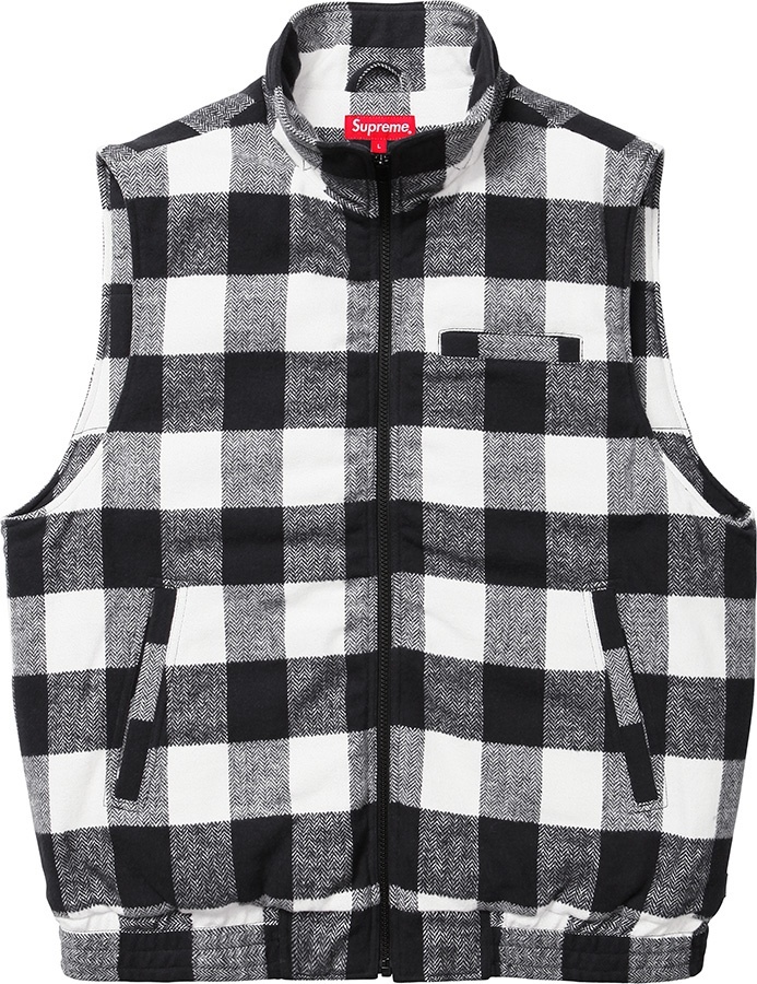 Buffalo Plaid Flannel Vest view 2